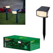 1 Pezzo Lampada Solare Faretto Led da Giardino Nero 25 x 10 cm