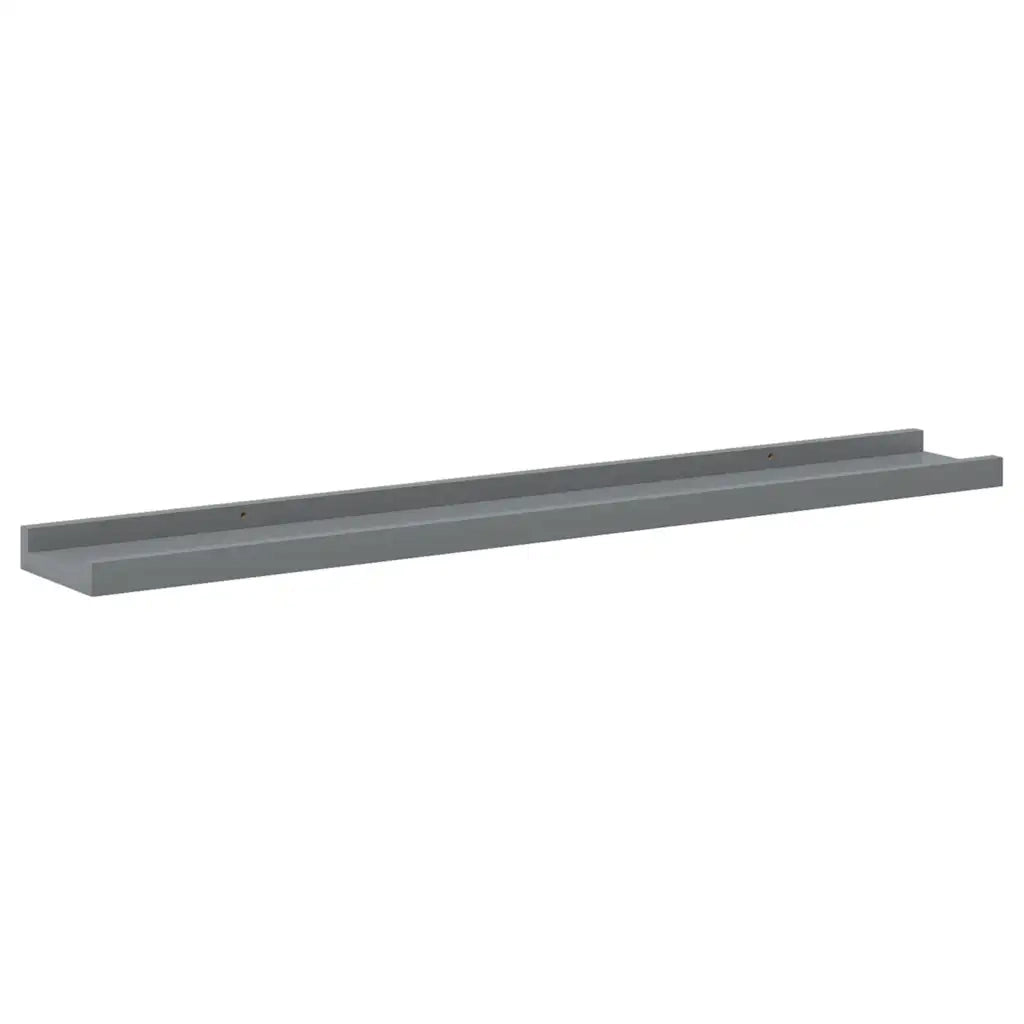 4 pz Mensole da Parete | Scaffali a Parete | Ripiano a parete Grigie 80x9x3 cm