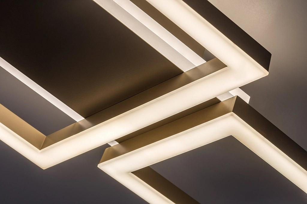 Plafoniera LED Glavian 5 luci grigio-beige Rabalux