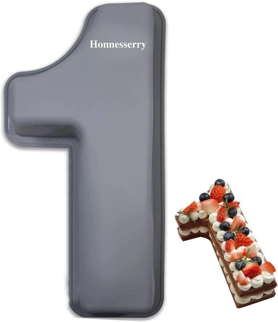 Forme di torta a forma di numero in silicone - per torte di compleanno - 1 pezzo