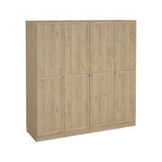 Guardaroba grande Presidenti, Mobile camera da letto, Cabina armadio portabiti, Armadio appendiabiti, 196x62 h200 cm, Rovere