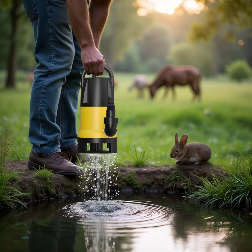 Pompa sommersa acque nere 13000 l/h 750 w prevalenza 7,5 m Elettropompa a immersione