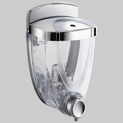 DOSATORE SAPONE LIQUIDO PERLA ABS  ml 300 Cromo     GEDY
