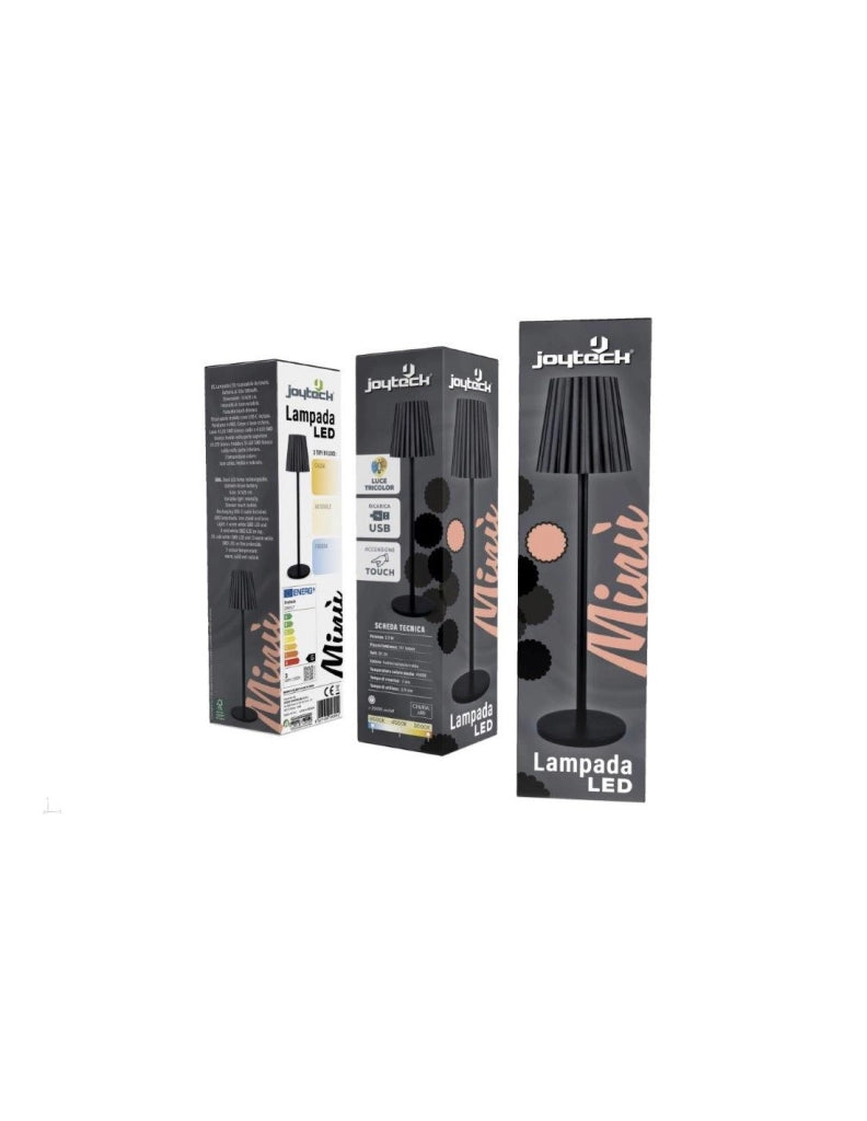 LAMPADA DA TAVOLO A LED 'MINU' 1,3 / 2,3 W - colore nero  - JOYTECK