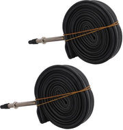 Bicicletta interna 700x23C - Gomma butilico - Pneumatici francesi 48/60 mm - Set di 2 - Per MTB/racerciclo - Resistenti allo shock e comodi da guidare - Pneumatico esterno