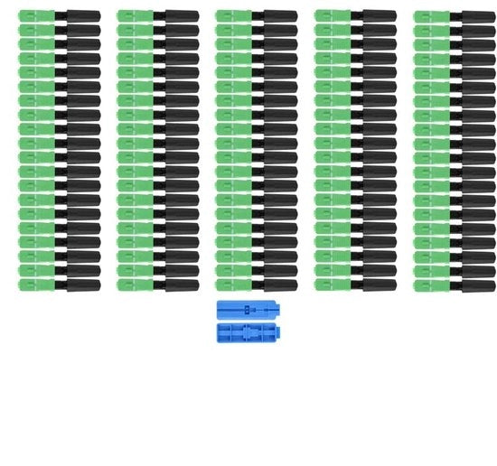 Adattatore Fibra Ottica - Tipo SC/APC - Sostenibile e Affidabile - 100 Pezzi - Ideale per Reti - Alta Qualità e Prestazioni