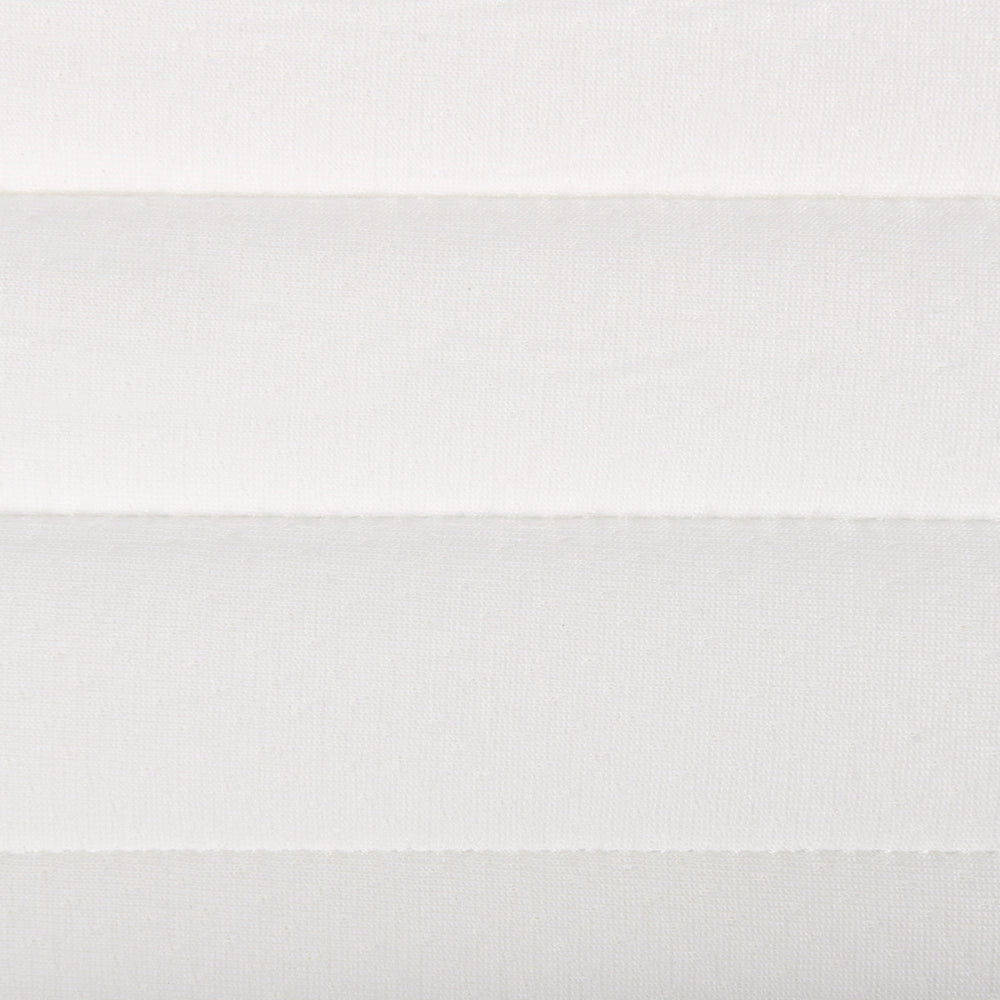Materasso matrimoniale 120 x 200 cm in schiuma e rivestimento sfoderabile in poliestere con cerniera bianco