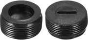 Set di doppi per borsette a motore, 2 pezzi, coperture in plastica, diametro esterno 18 mm, altezza 8,5 mm, compatibili con motorborsette