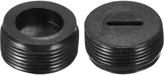 Set di doppi per borsette a motore, 2 pezzi, coperture in plastica, diametro esterno 18 mm, altezza 8,5 mm, compatibili con motorborsette