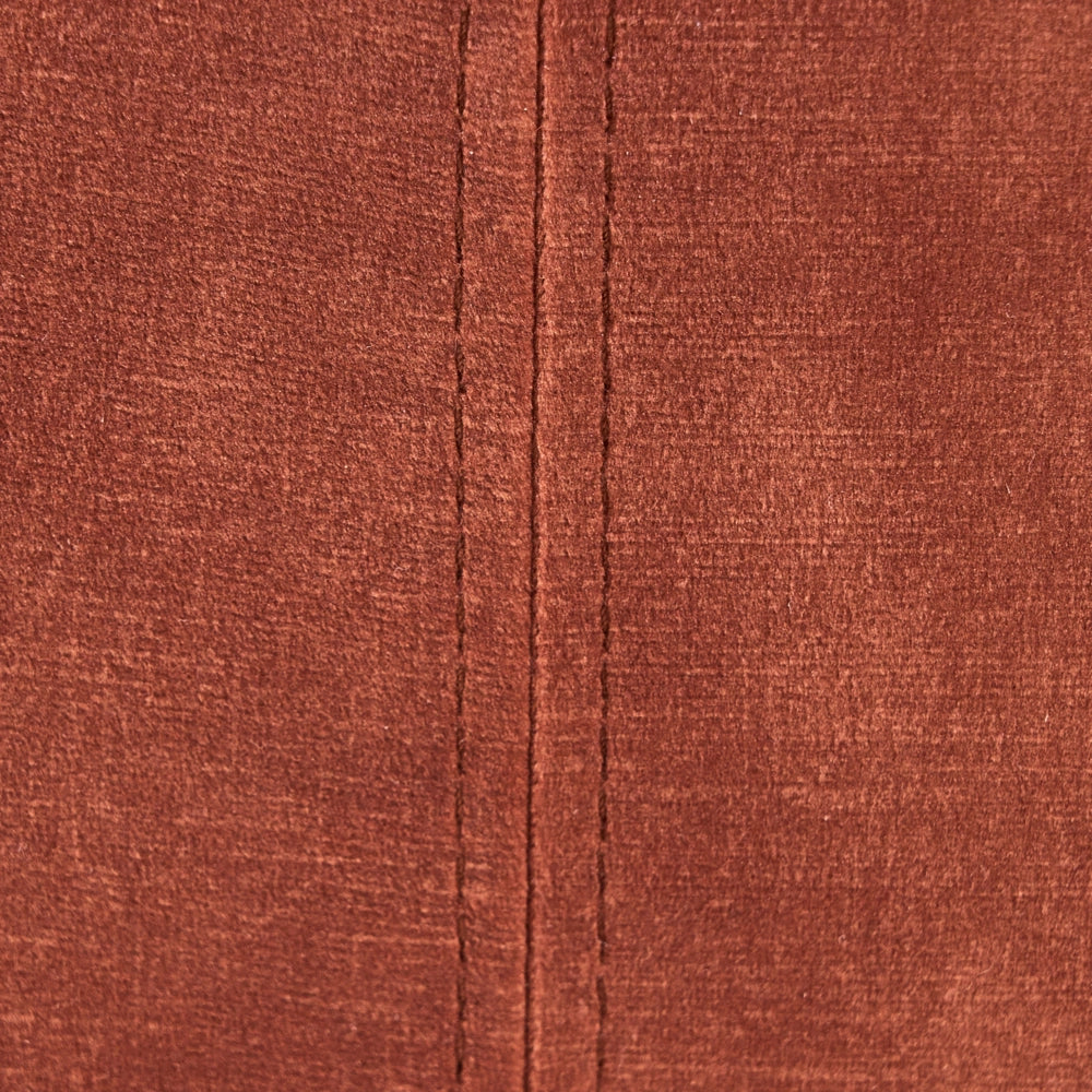Poltrona girevole Velluto marrone dorato Base singola con sedile imbottito Button Tufted