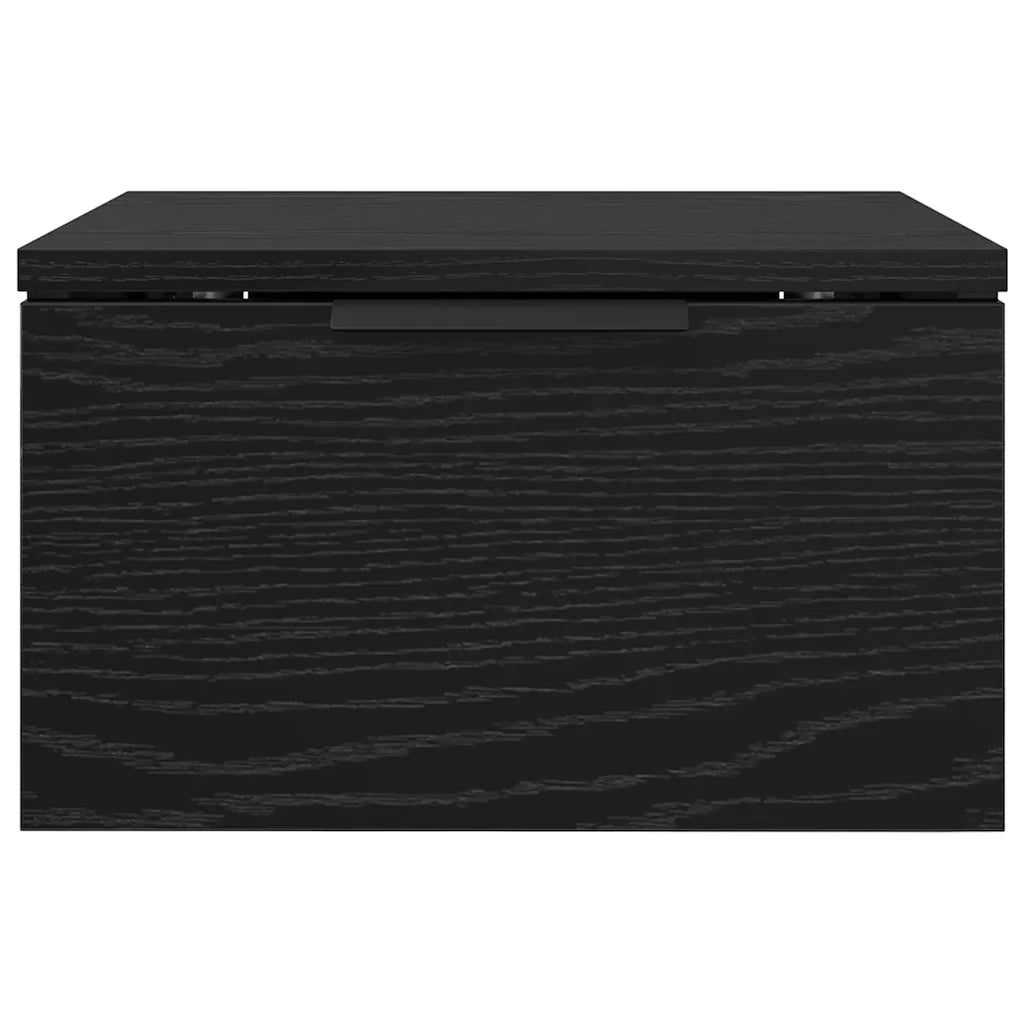 Armadio da Notte con cassetto 2 pcs Rovere Nero 34 x 30 x 20 cm 880814