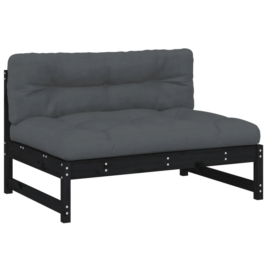 Divano Centrale 120x80 cm in Legno Massello di Pino Nero