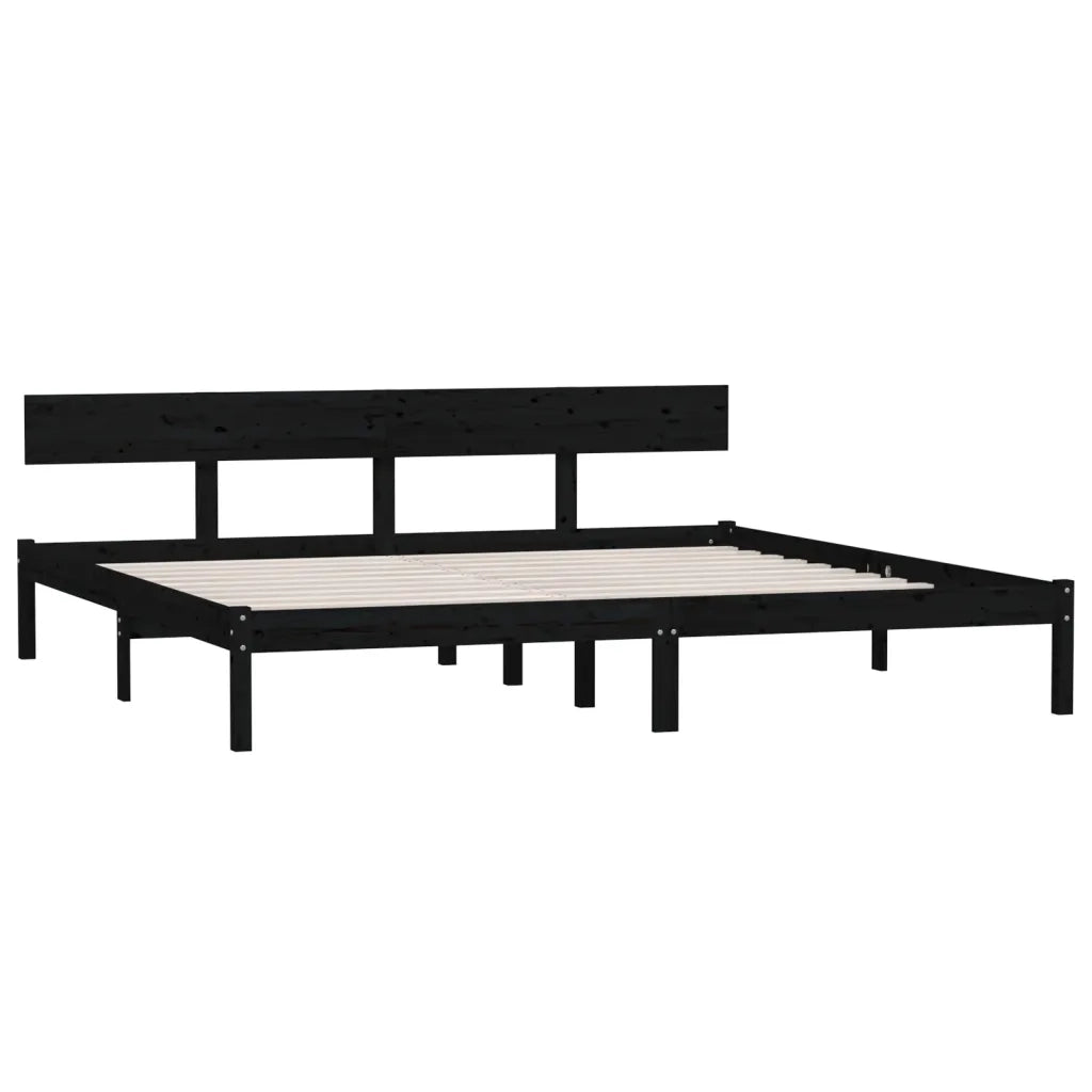 Letto matrimoniale | Letto per adulti | Giroletto in Legno Massello 180x200 cm Super King