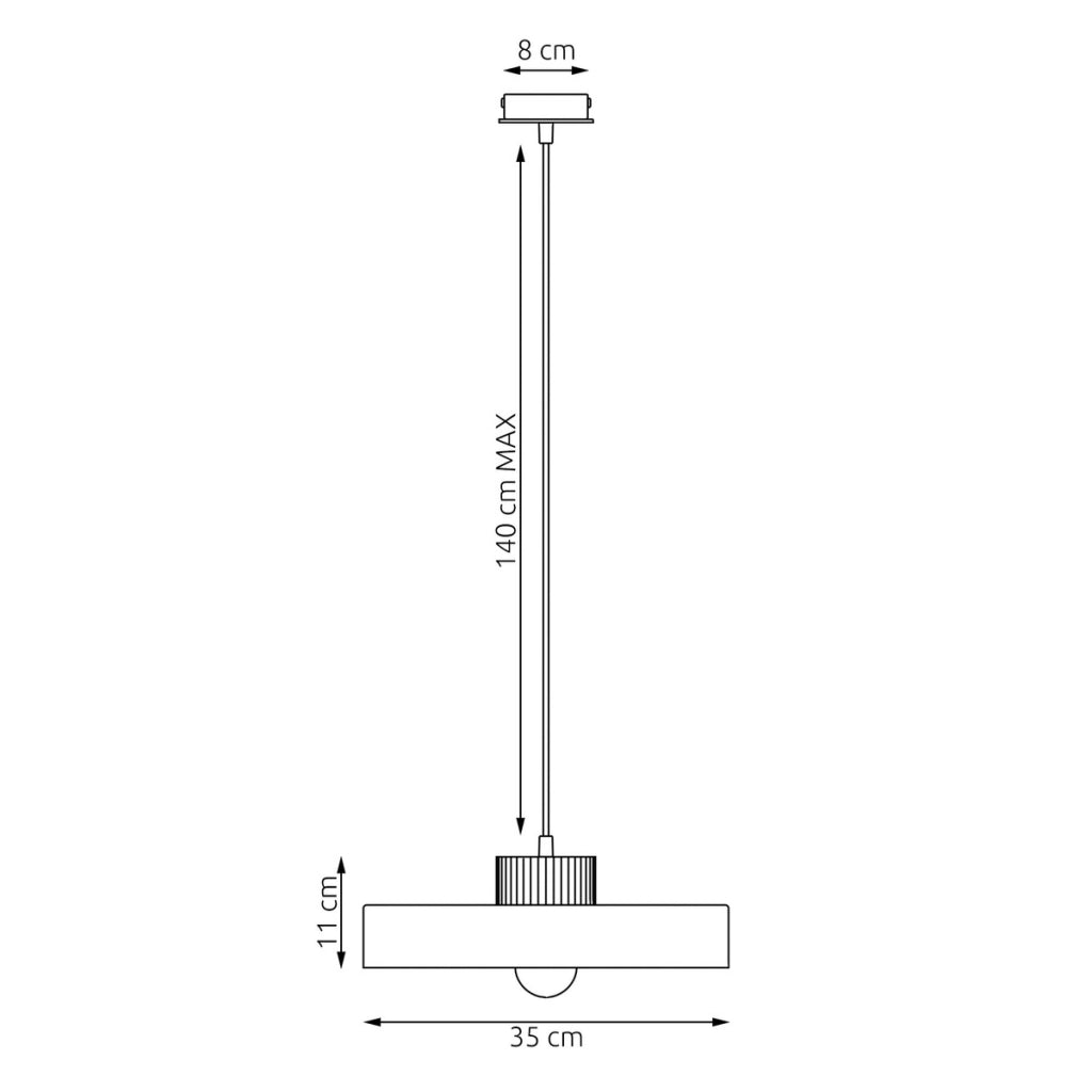Lampada a sospensione KIVI in acciaio color mokka e legno