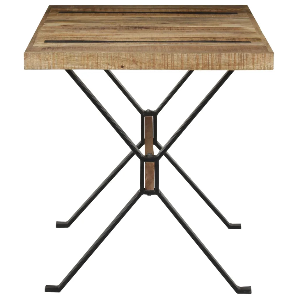 Tavolo da Pranzo 140x70x76 cm in Legno di Mango Grezzo 321606