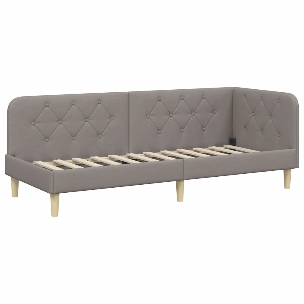Cornice del letto ad angolo Talpa 80 x 200 cm Tessuto 3394106
