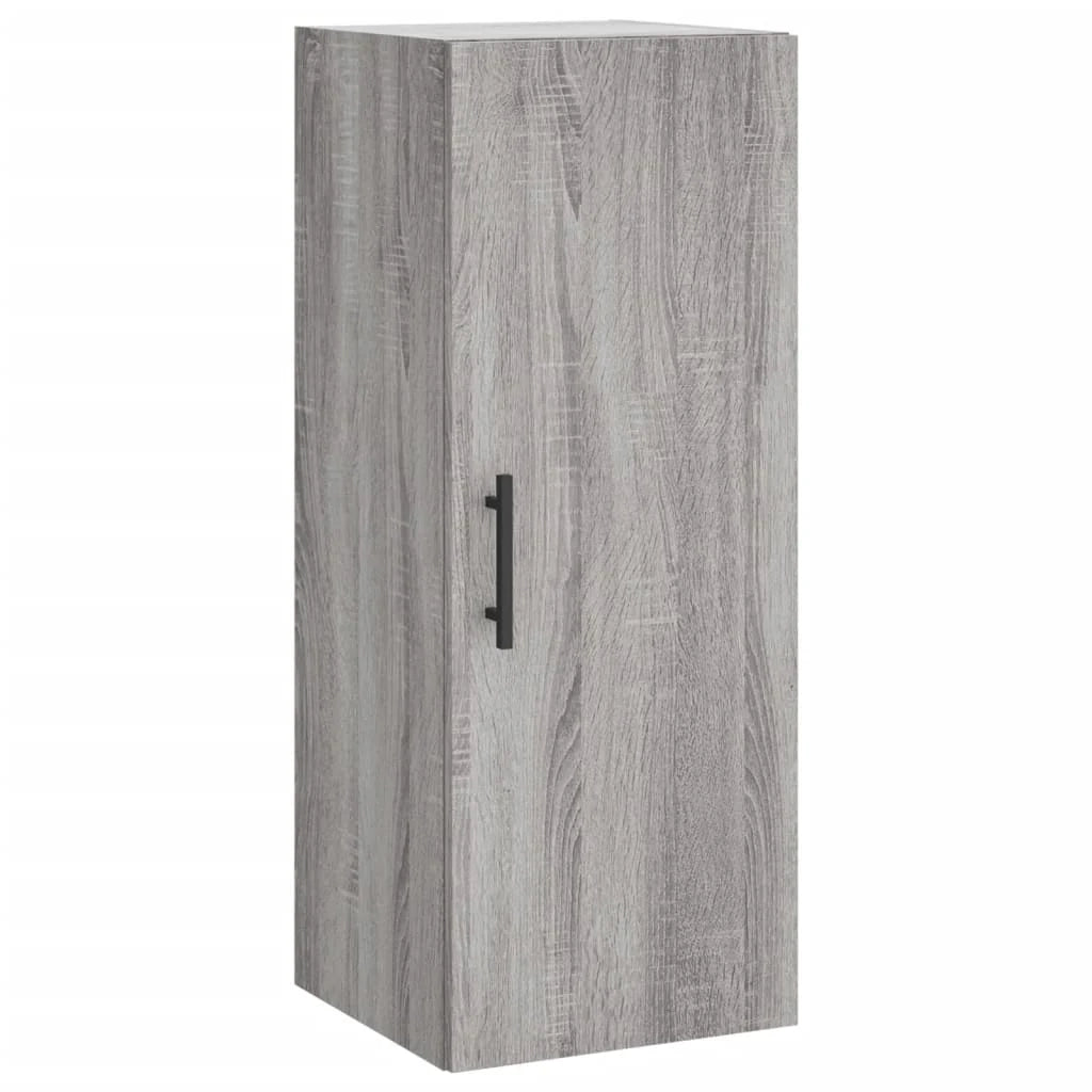 Buffet credenza cassettiera armadio mobile contenitore organizer cucina soggiorno salotto rovere Sonoma alto 34,5 x 34 x 180 cm legno ingegnerizzato grigio 02_0035305