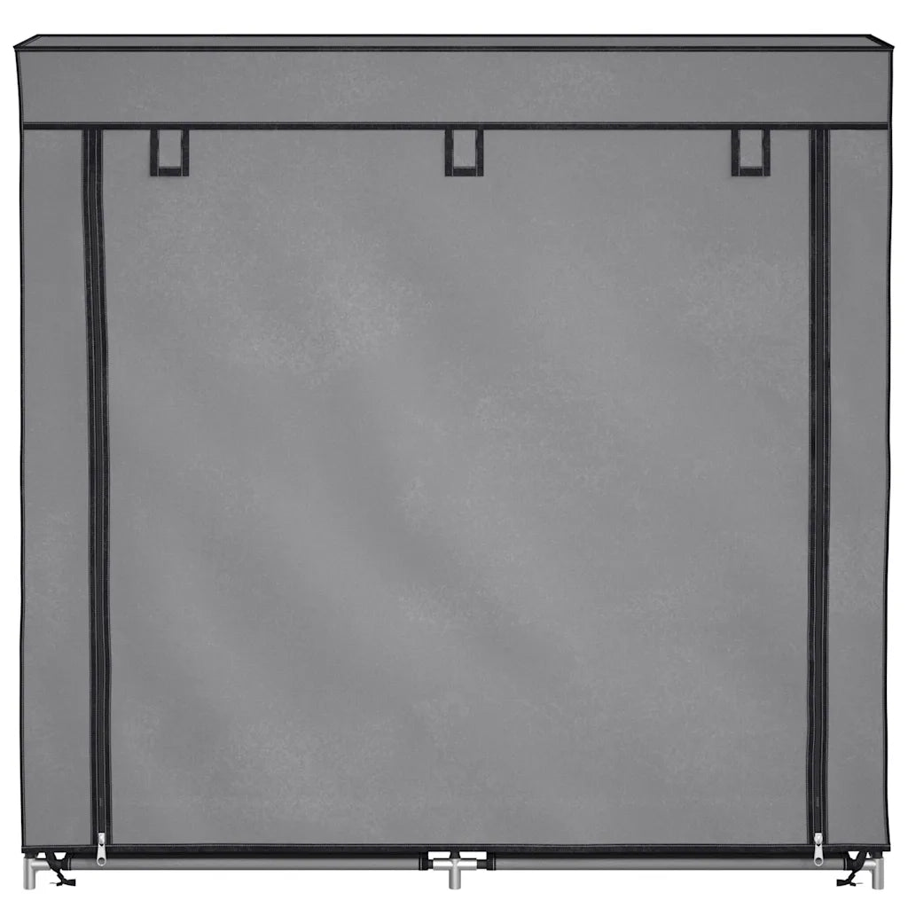 Scarpiera Coperta Grigia 115x28x110 cm in Tessuto cod mxl 44079