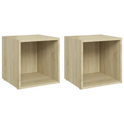 Mobili Porta TV 2pz | Armadietto TV | Mobile Porta TV Rovere Sonoma 37x35x37 cm Legno Multistrato