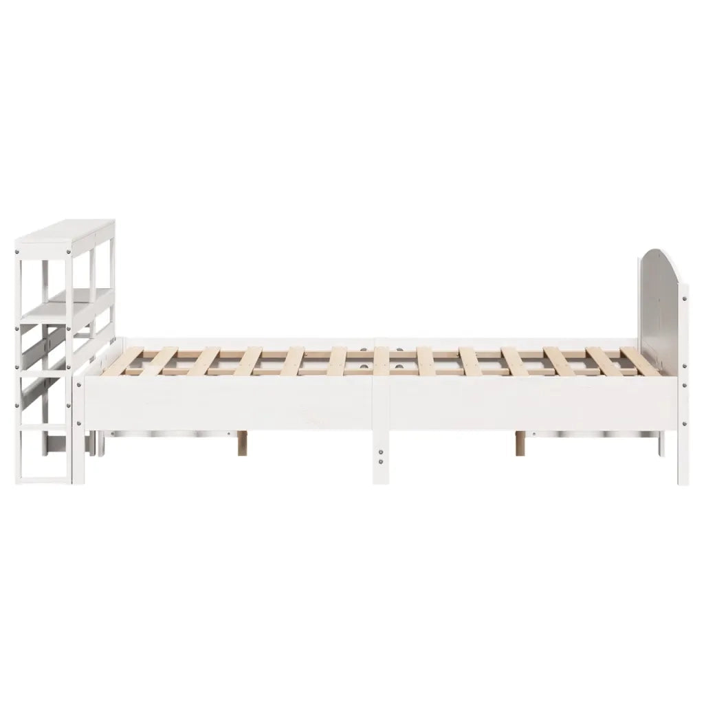 Letto senza Materasso Bianco 140x200 cm Legno Massello di Pino 3306226