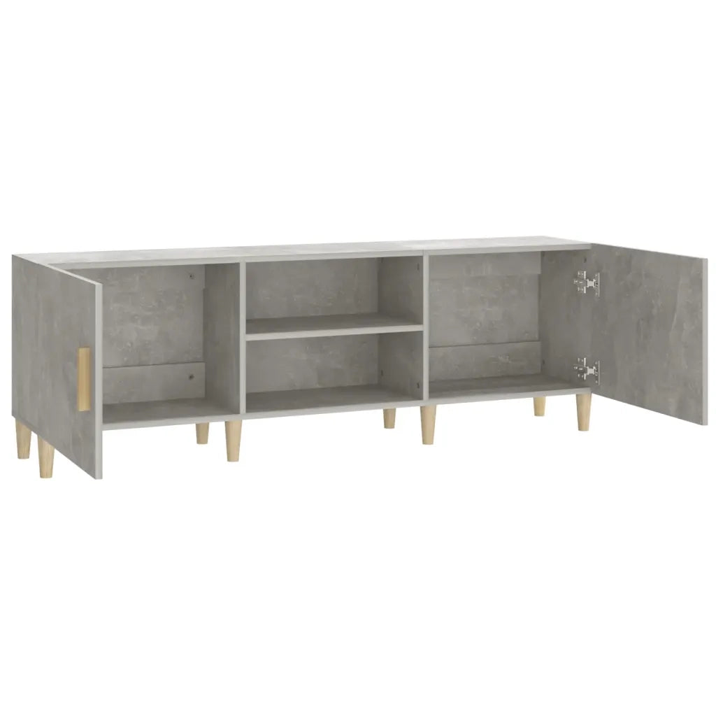 Mobile Porta TV Grigio Cemento 150x30x50cm in Legno Multistrato 812622