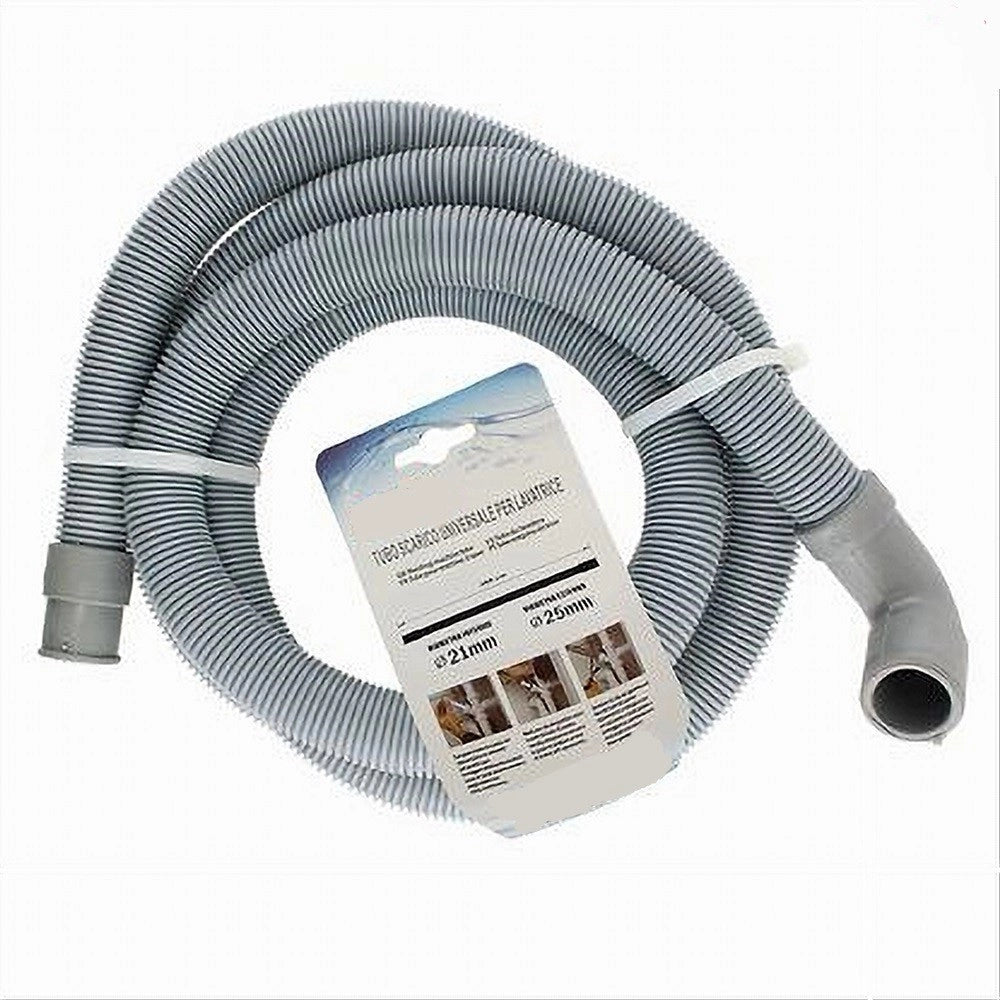 Trade Shop - Tubo Di Scarico Universale Per Lavatrice Lavastoviglie Da 300 Cm Corrugato 59056 -