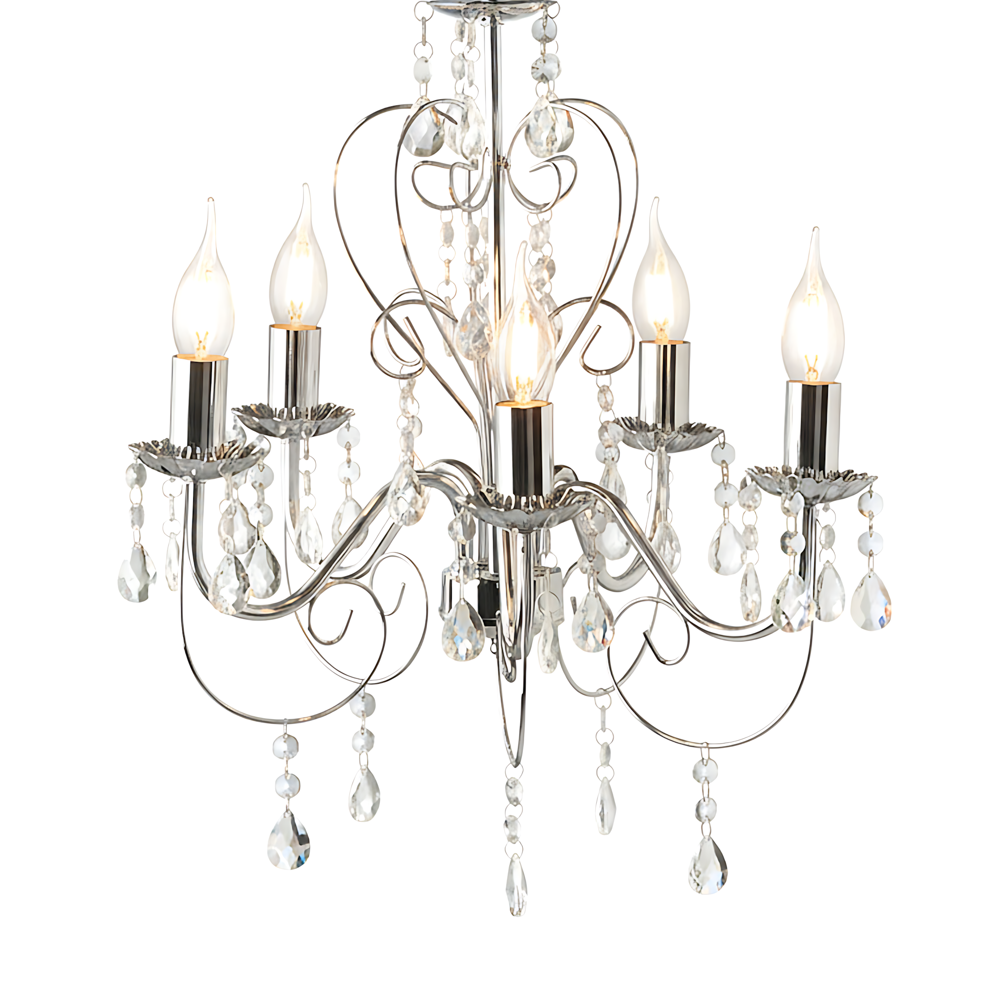 Lampada Da Soffitto Ebt008-5cp Chrome