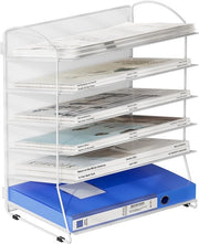 Documentario A4 - 6 Fogli - Stile Raffinato - Reti - Materiale Duraturo - Progettazione Senza Viti - 34,5 x 40,5 x 22,5 cm - Organizzatore per Documenti