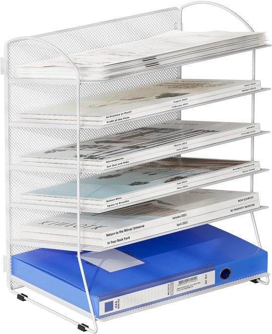 Documentario A4 - 6 Fogli - Stile Raffinato - Reti - Materiale Duraturo - Progettazione Senza Viti - 34,5 x 40,5 x 22,5 cm - Organizzatore per Documenti