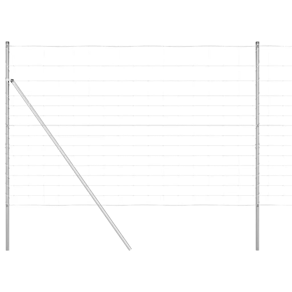Palo della recinzione Zincato 25 x 1,6 m Acciaio