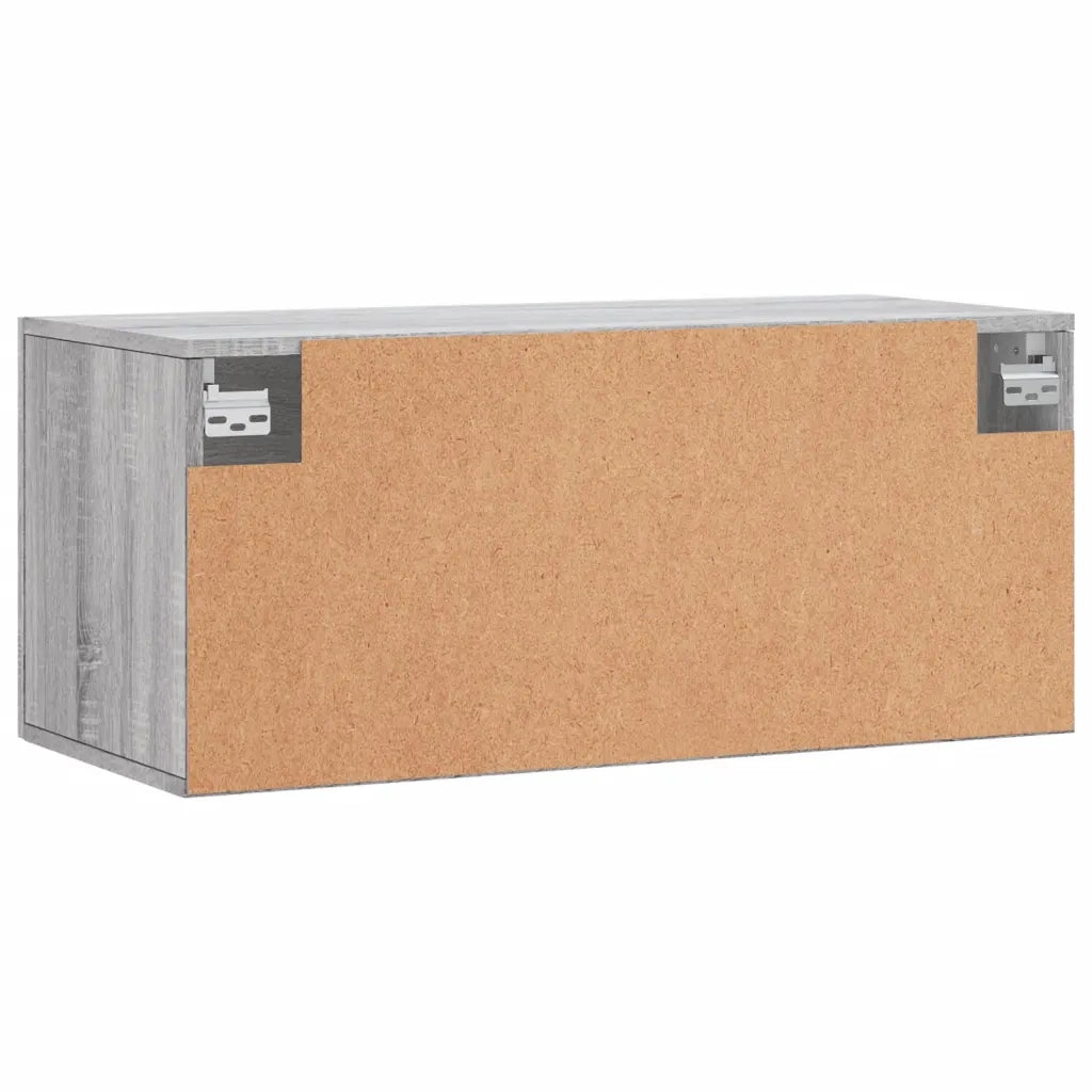 Armadietto a Muro | Mobile a Parete Grigio Sonoma 80x36,5x35cm in Legno Multistrato