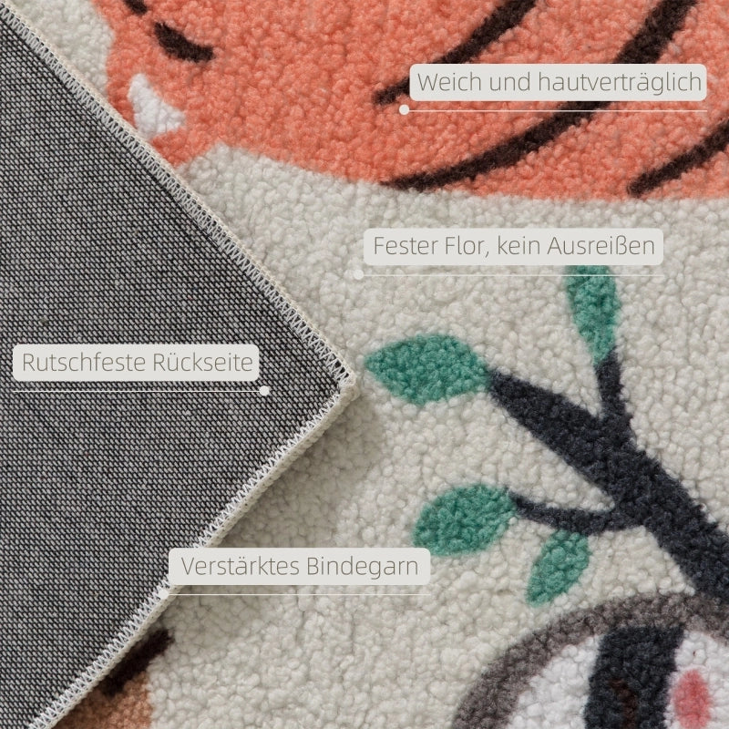 TAPPETO Antiscivolo 160x120 cm Poliestere Multicolore