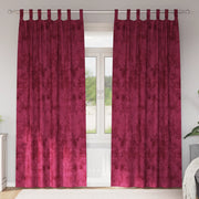 Tende in Velluto 2 pz con occhielli Rosso vino 225x140 cm