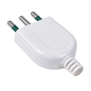 SPINA ELETTRICA BIPOLARE S17 16A 2P+T ASSIALE BIANCA PER USO INTERNO - PRESA SICURA E AFFIDABILE IDEALE PER IMPIANTI DOMESTICI E INDUSTRIALI