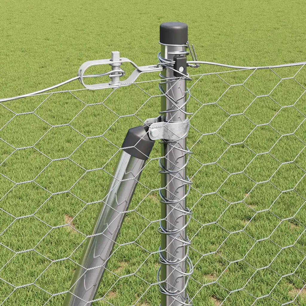 Palo della recinzione Argento 100 x 1,2 m (rete da 36 mm)