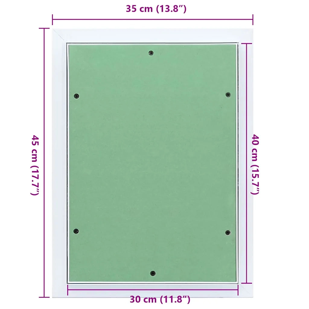 Pannello di Accesso Verde e Argento 35 x 45 cm CFW9792870