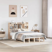Letto Libreria senza Materasso 140x200 cm in Legno di Pino