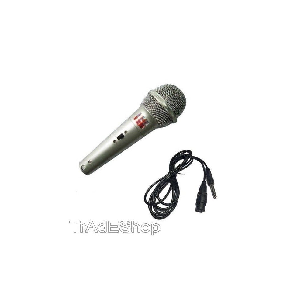 Trade Shop - Microfono Weisre Dinamico Professionale Dm-401 Incluso Cavo E Connettore -