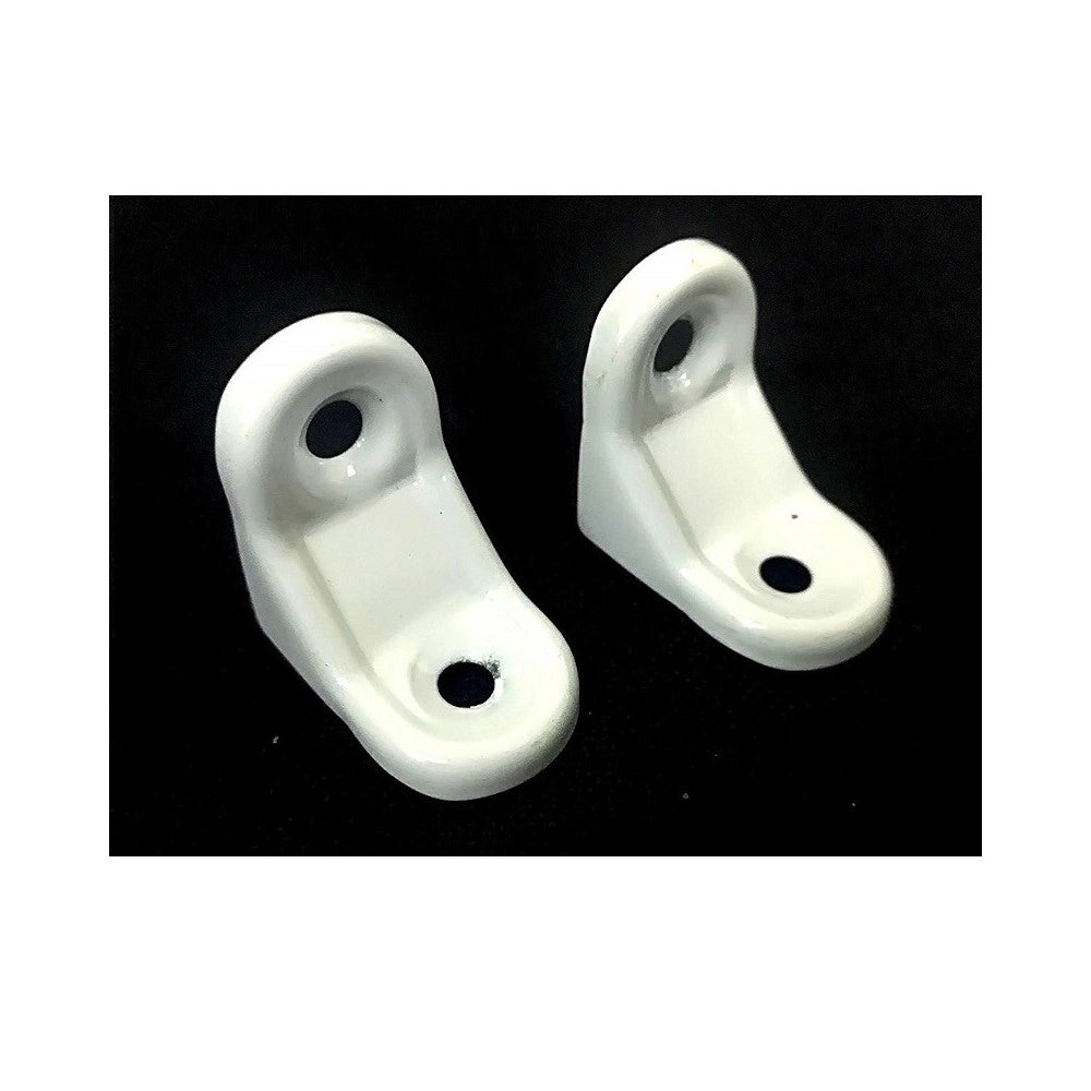 Trade Shop - Set 2pz Supporto Triangolo 30x30mm Reggi Mensola Casa Triangolare Metallo Fai Da Te -