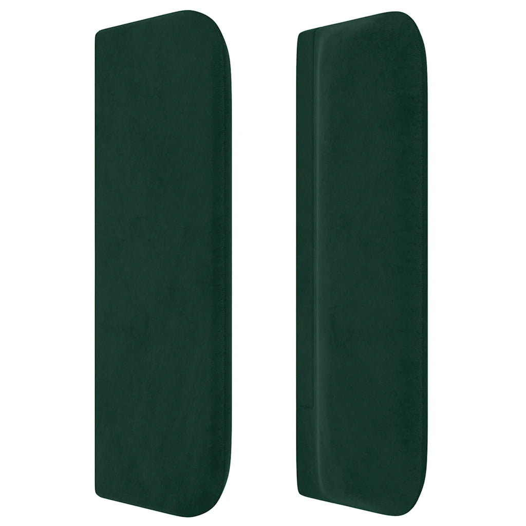 Testiera ad Orecchio Verde Scuro 93x16x78/88 cm in Velluto 3119143