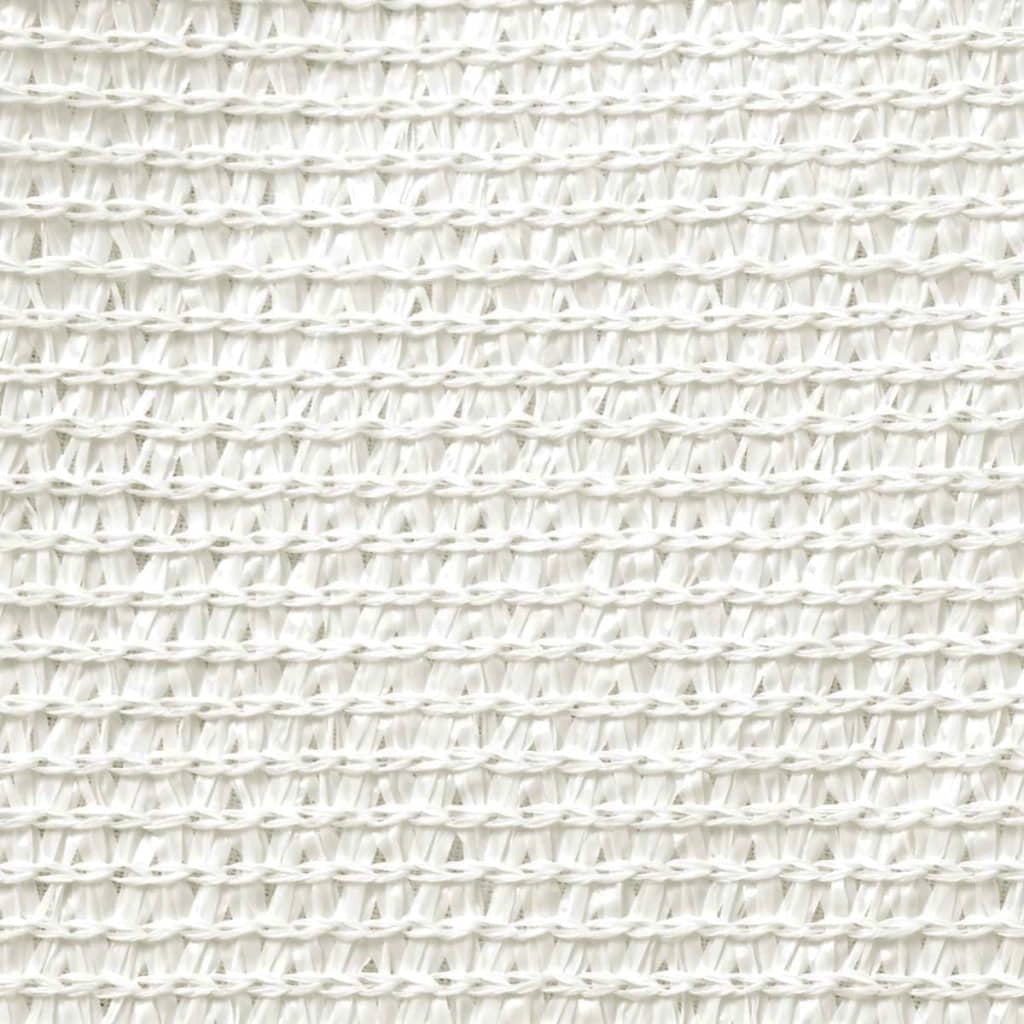 Vela ombreggiante/ombrellone 160 g/m² bianco 3/4 x 3 m HDPE 02_0009013