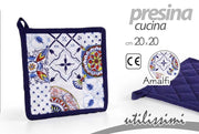 Presina da Cucina in Cotone Quadrata Amalfi 20 x 20 cm