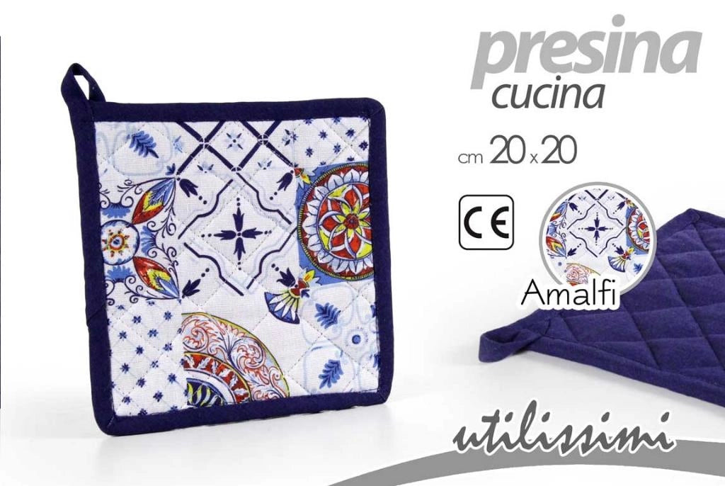 Presina da Cucina in Cotone Quadrata Amalfi 20 x 20 cm