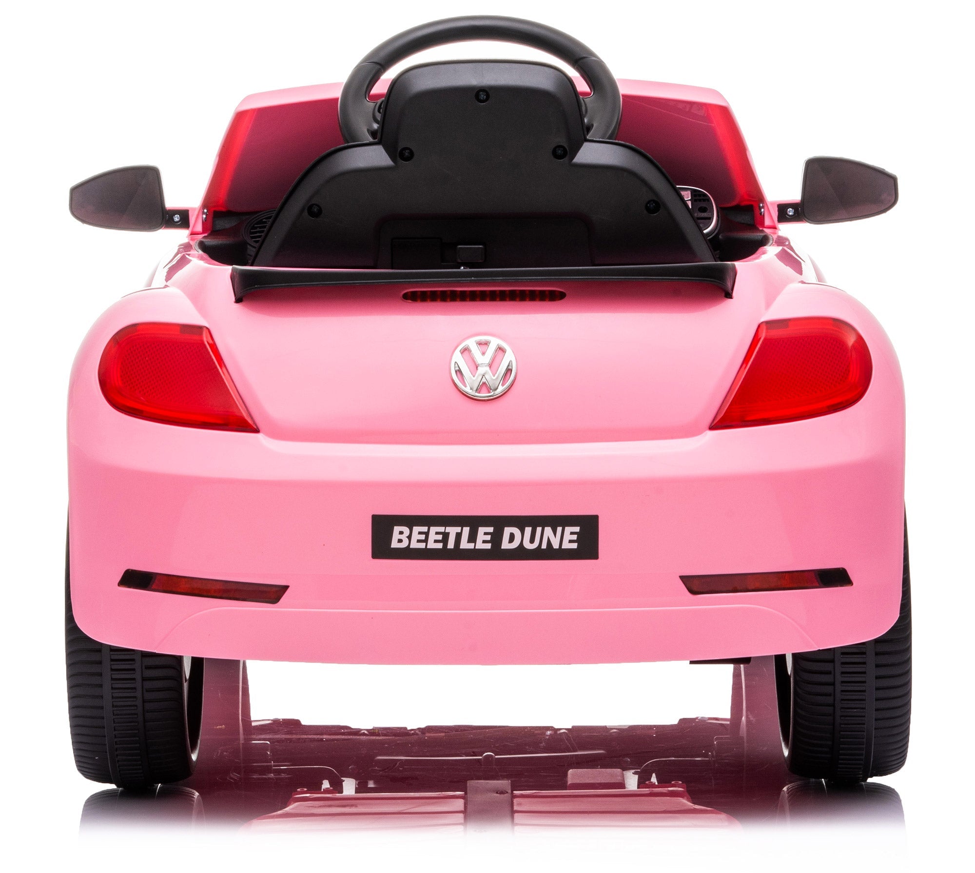 Macchina Elettrica per Bambini 12V con Licenza Volkswagen Maggiolino Beetle Small Rosa