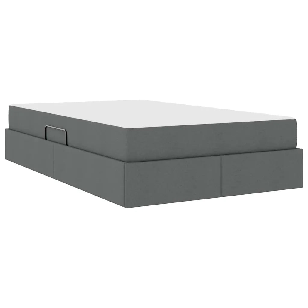 Letto con contenitore e materasso Grigio scuro 120 x 200 cm 3399653