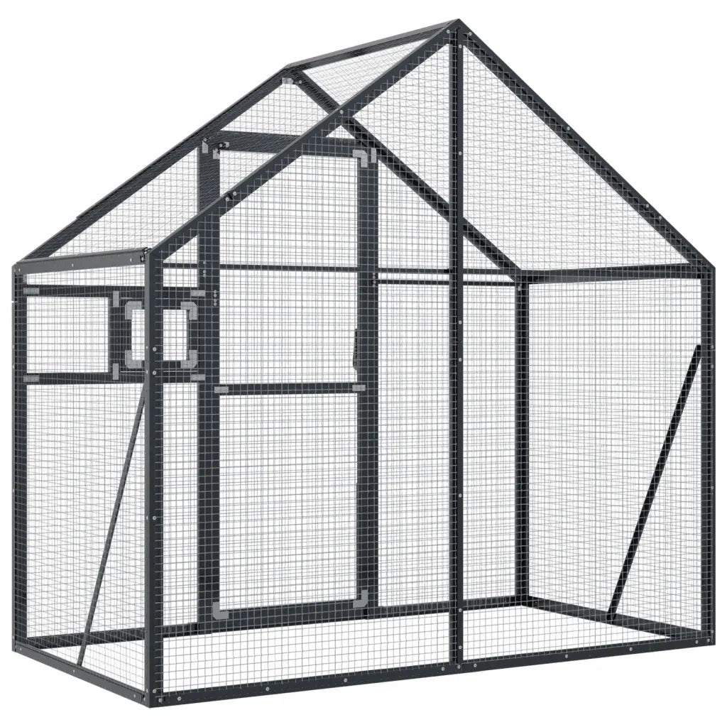 Voliera Antracite 179x100x185 cm in Alluminio CFW4605726