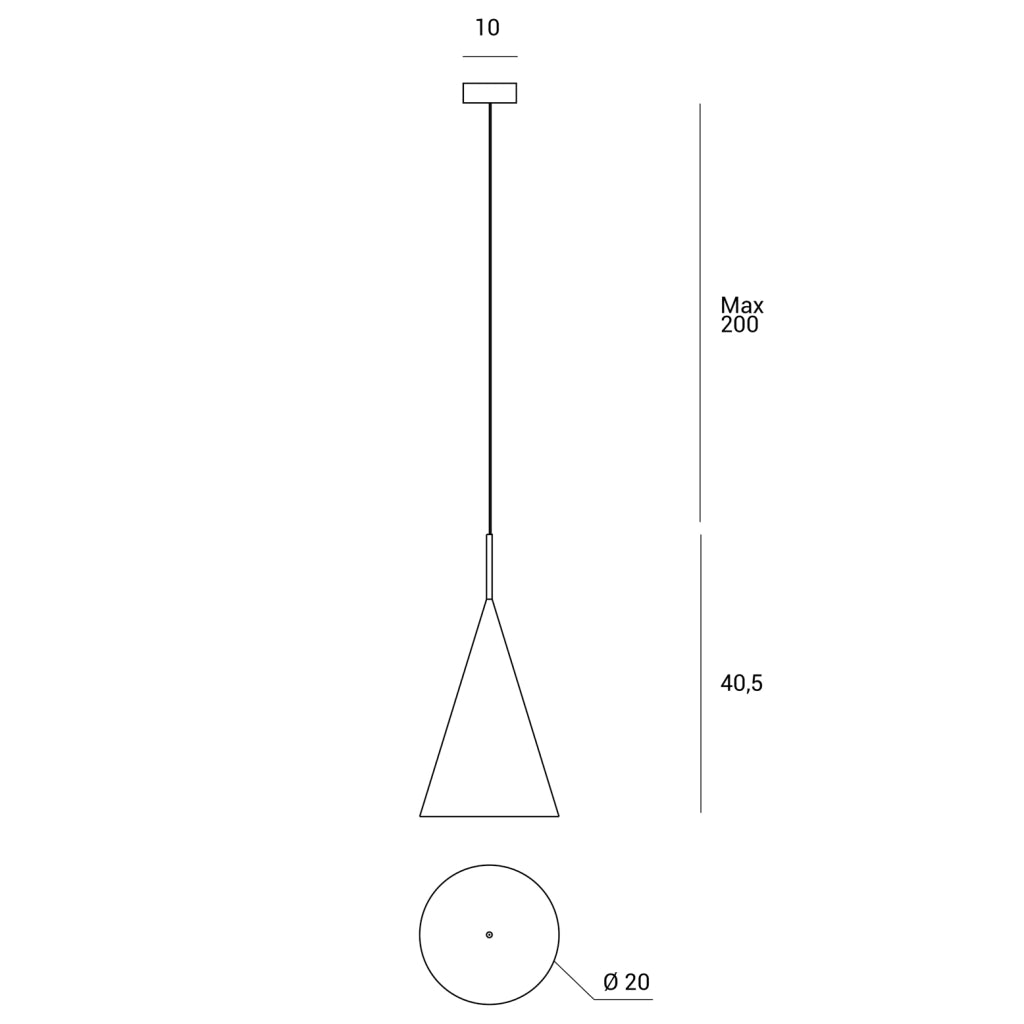 SAMOI  LAMPADARIO A SOSPENSIONE PICCOLA D.20CM  COLORE ESTERNO NEROFINITURE BIANCO ORO ATTACCO E27