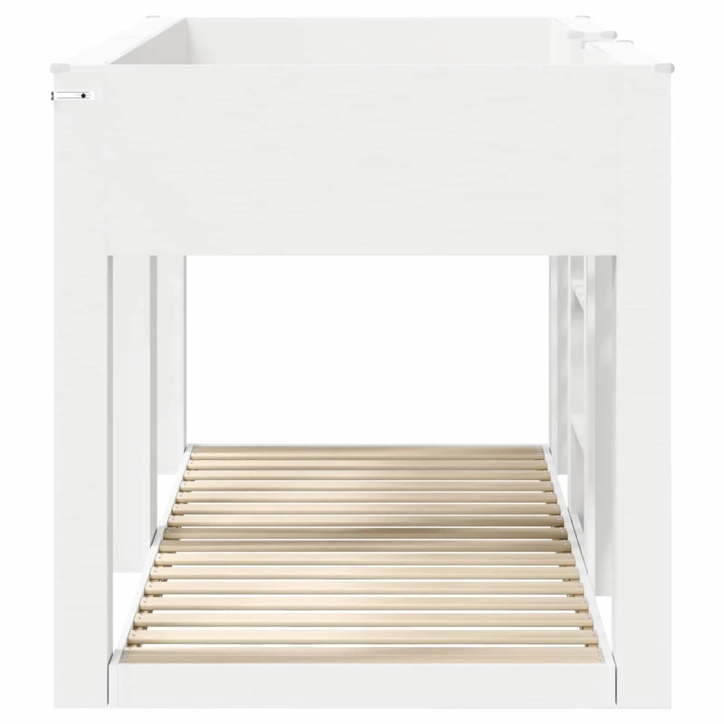 Letto a Castello per Bambini Bianco 75 x 190 cm 3410387