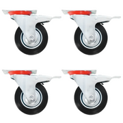 Ruote Girevoli con Doppio Freno 4 pz 100 mm cod mxl 65816