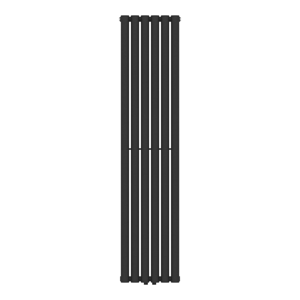 Termosifone Nore ad Acqua Calda Pannello Singolo con Elementi Tubolari 160 x 36 cm Nero [neu.haus]